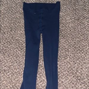 Blue leggings. Very thick